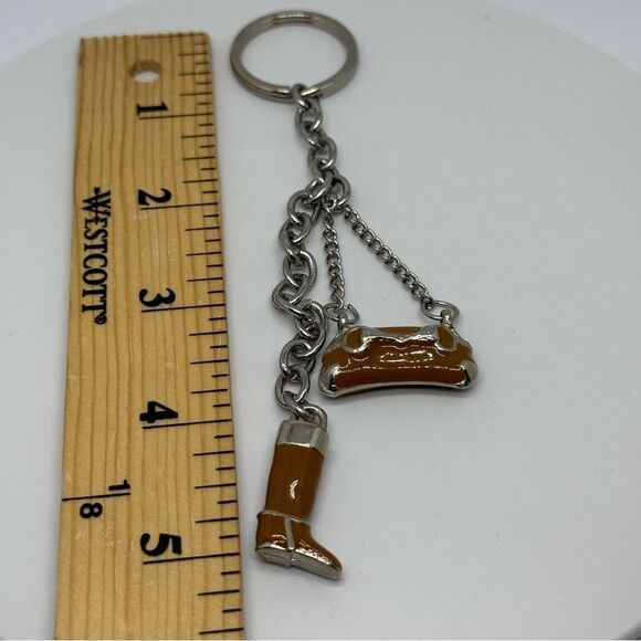 Dressage boot and bit key chain purse charm - Picture 3 of 3